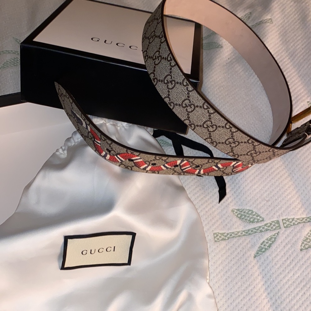 Gucci belt with snake